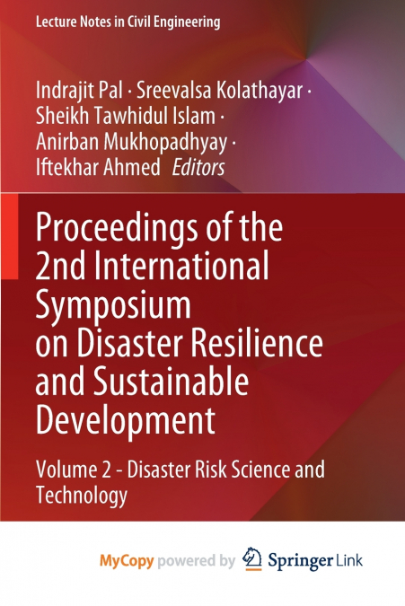 Proceedings of the 2nd International Symposium on Disaster Resilience and Sustainable Development