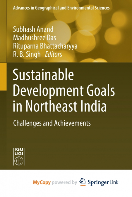 Sustainable Development Goals in Northeast India