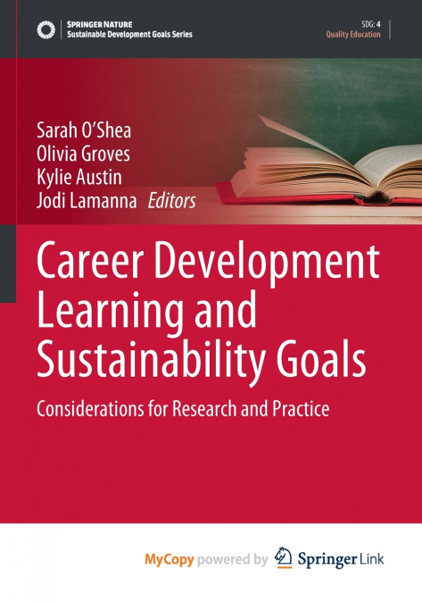 Career Development Learning and Sustainability Goals