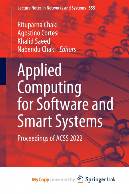 Applied Computing for Software and Smart Systems