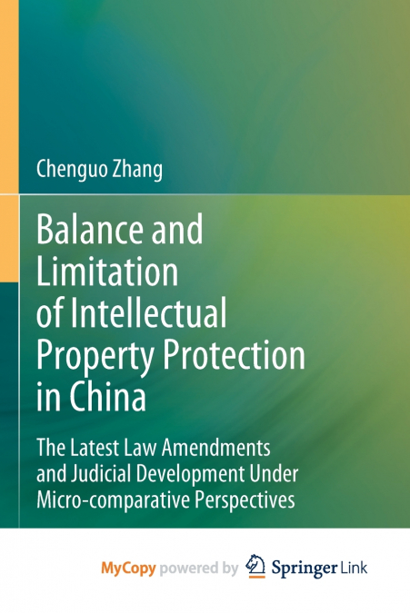 Balance and Limitation of Intellectual Property Protection in China