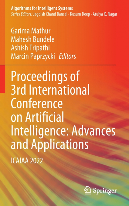 Proceedings of 3rd International Conference on Artificial Intelligence