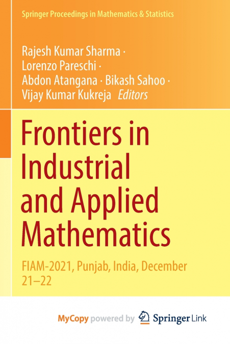 Frontiers in Industrial and Applied Mathematics