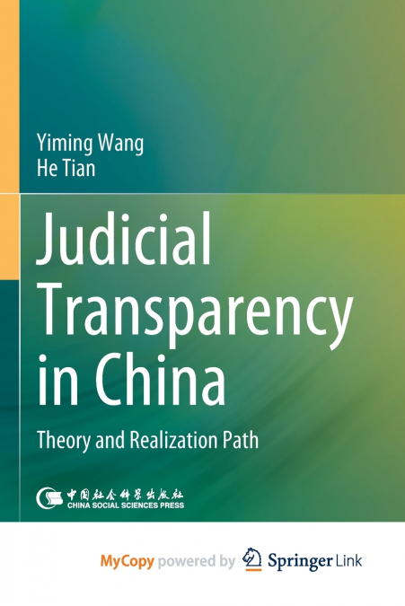 Judicial Transparency in China