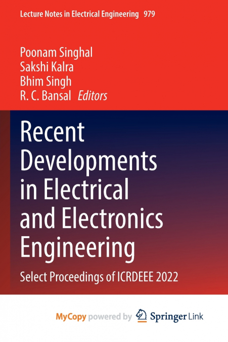 Recent Developments in Electrical and Electronics Engineering