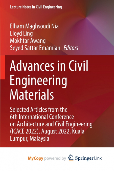 Advances in Civil Engineering Materials