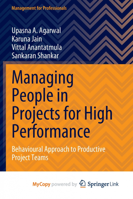 Managing People in Projects for High Performance