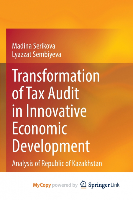 Transformation of Tax Audit in Innovative Economic Development