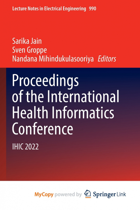 Proceedings of the International Health Informatics Conference