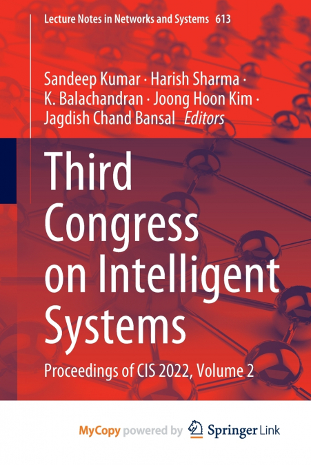 Third Congress on Intelligent Systems