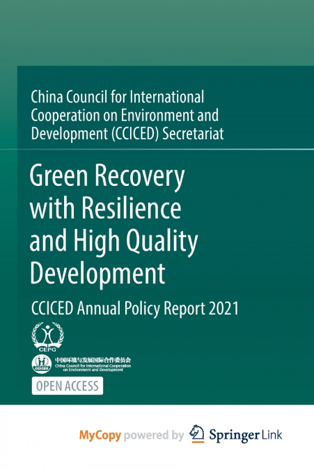 Green Recovery with Resilience and High Quality Development