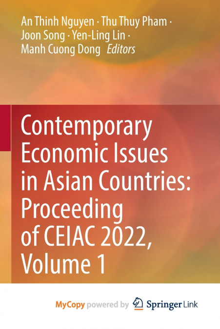 Contemporary Economic Issues in Asian Countries