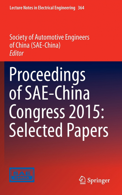 Proceedings of SAE-China Congress 2015