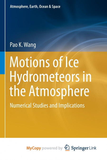 Motions of Ice Hydrometeors in the Atmosphere