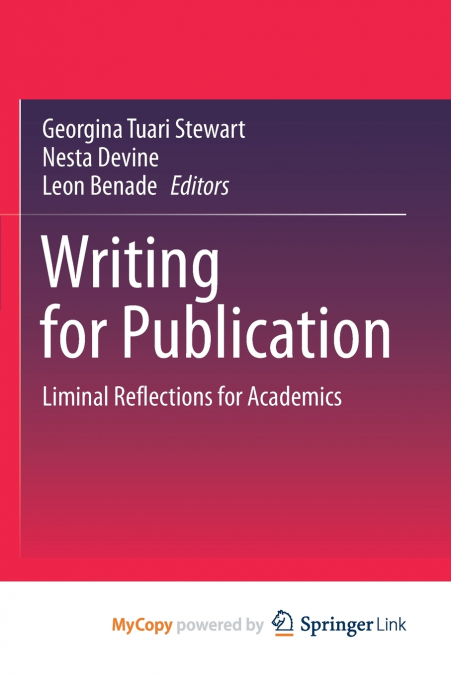 Writing for Publication