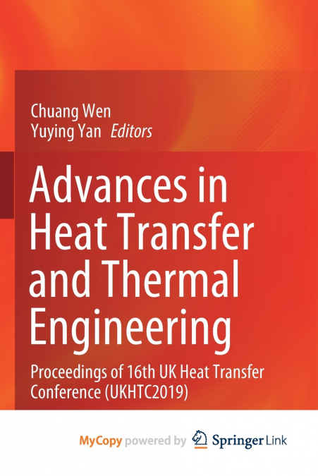 Advances in Heat Transfer and Thermal Engineering