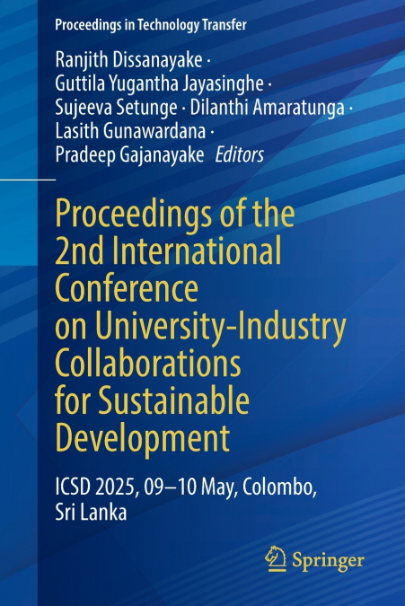 Proceedings of the 2nd International Conference on University-Industry Collaborations for Sustainable Development
