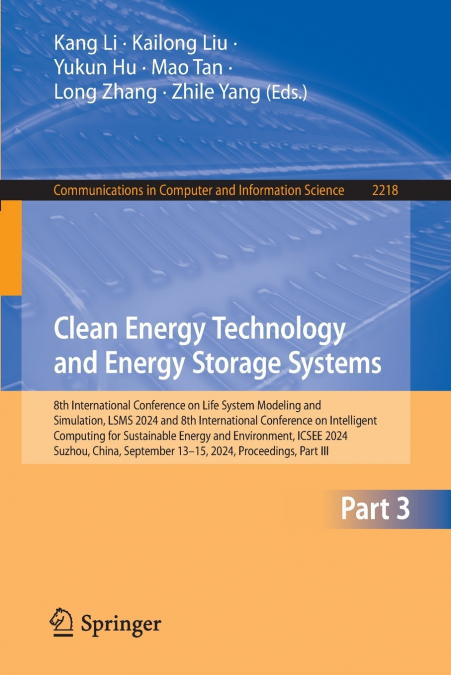 Clean Energy Technology and Energy Storage Systems
