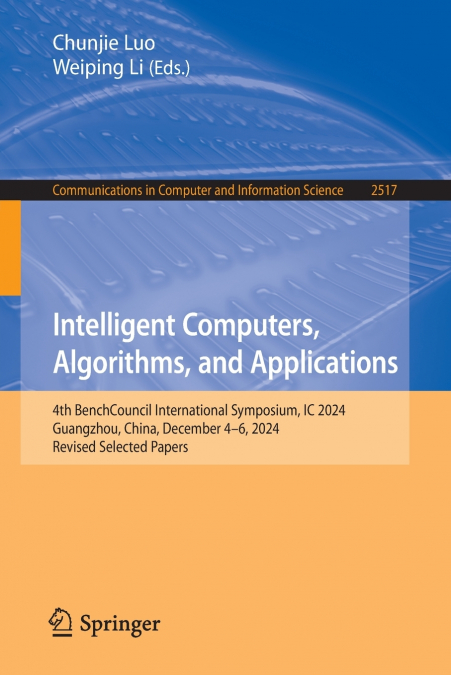 Intelligent Computers, Algorithms, and Applications