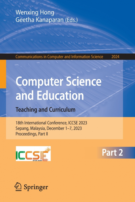 Computer Science and Education. Teaching and Curriculum