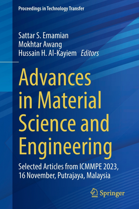 Advances in Material Science and Engineering