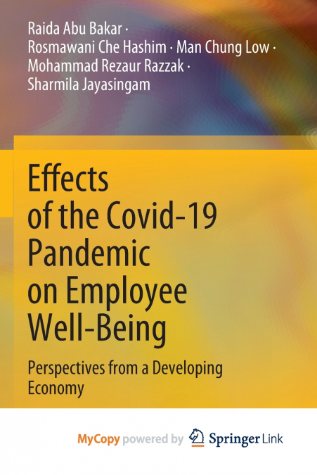Effects of the Covid-19 Pandemic on Employee Well-Being