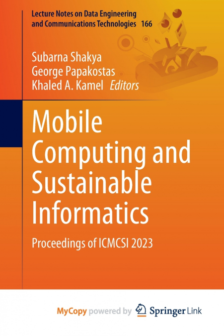 Mobile Computing and Sustainable Informatics