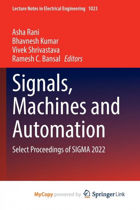 Signals, Machines and Automation