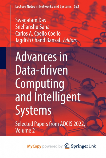 Advances in Data-driven Computing and Intelligent Systems