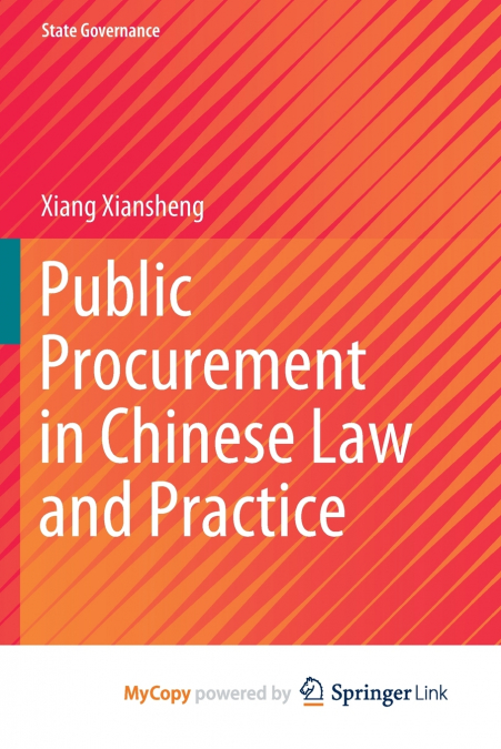 Public Procurement in Chinese Law and Practice