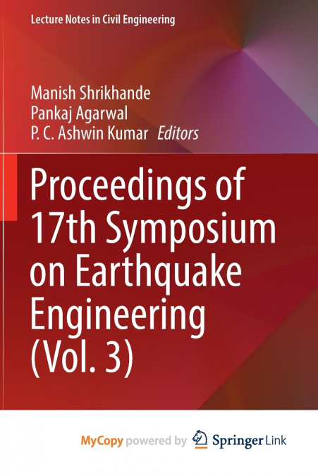 Proceedings of 17th Symposium on Earthquake Engineering (Vol. 3)