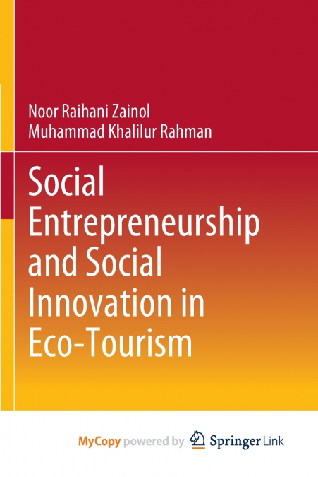 Social Entrepreneurship and Social Innovation in Eco-Tourism