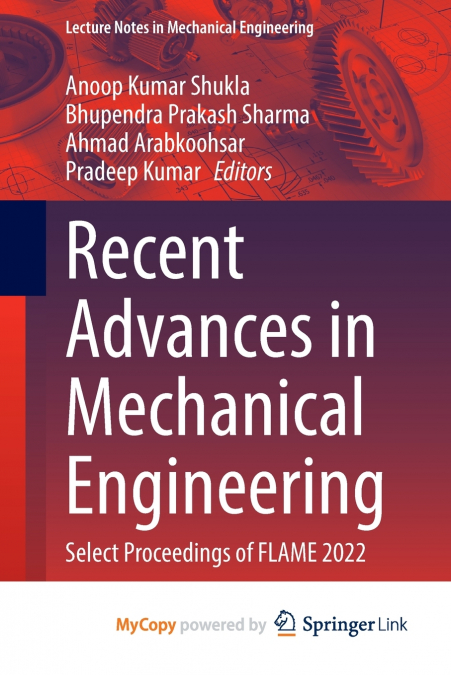 Recent Advances in Mechanical Engineering