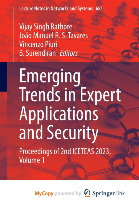 Emerging Trends in Expert Applications and Security
