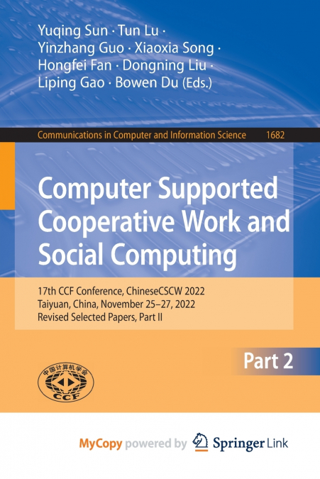 Computer Supported Cooperative Work and Social Computing