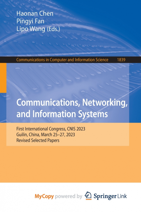Communications, Networking, and Information Systems