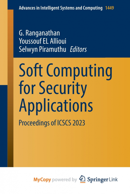 Soft Computing for Security Applications