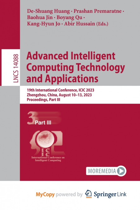 Advanced Intelligent Computing Technology and Applications