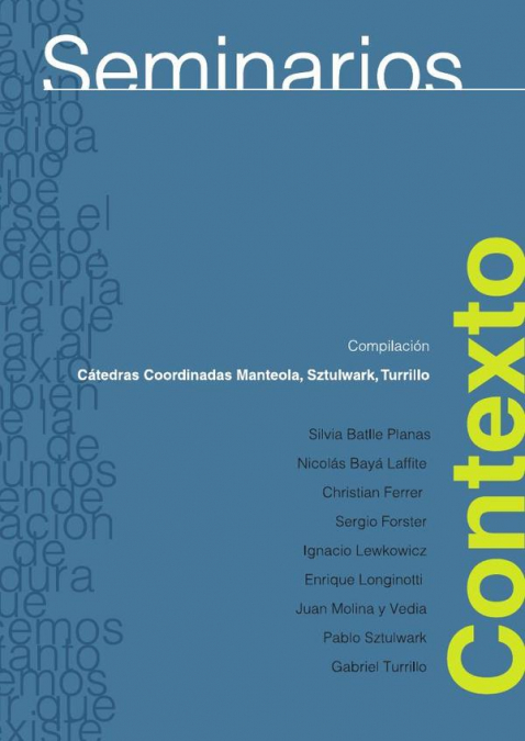 Seminarios: contextos