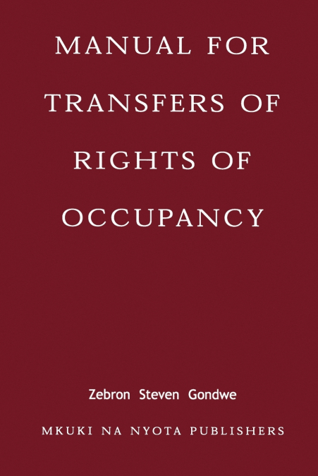 Manual for Transfers of Rights of Occupa