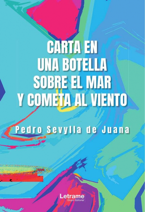 Carta en una botella sobre el mar y cometa al viento