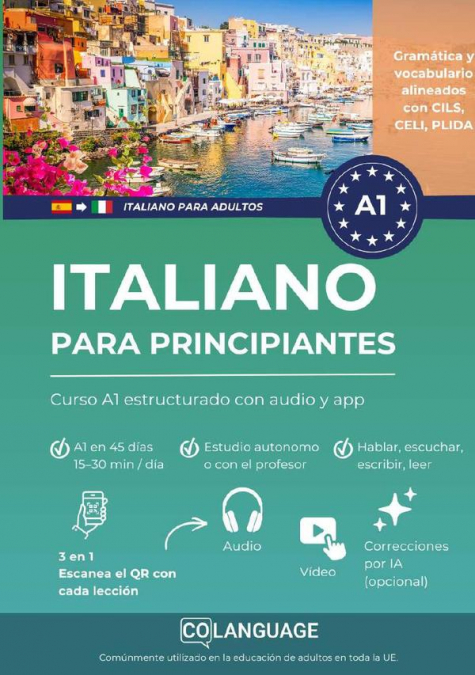 Italiano para principiantes: Curso A1 estructurado con audio y app