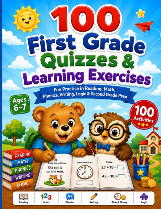 100 First Grade Quizzes & Learning Exercises