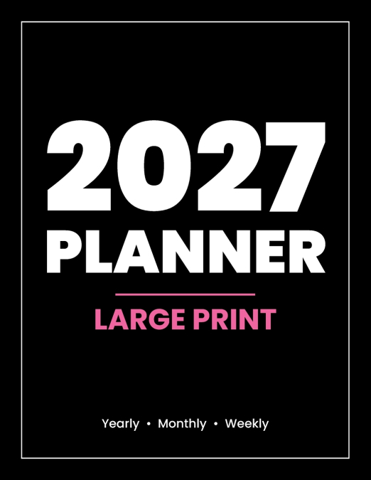 2027 Yearly planner