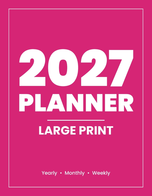 2027 Yearly planner Pink