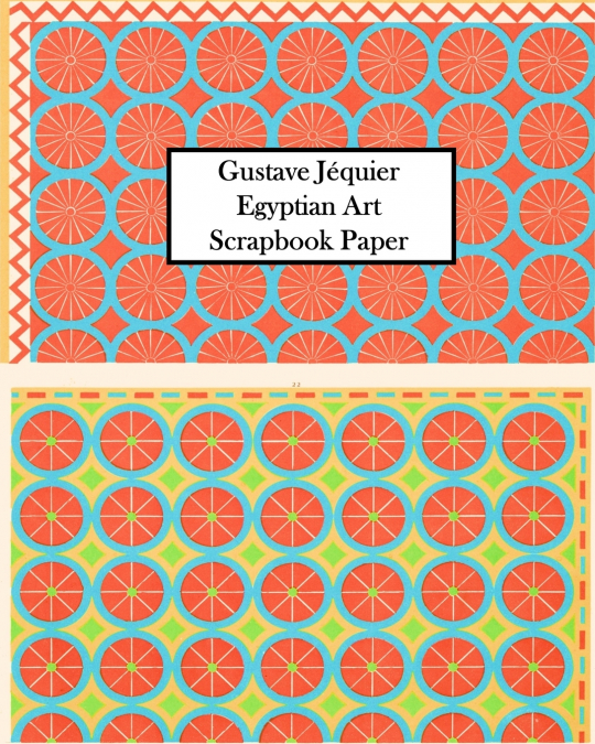 Gustave Jéquier Egyptian Art Scrapbook Paper
