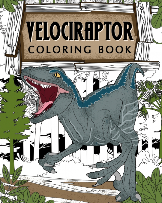 Velociraptor Coloring Book