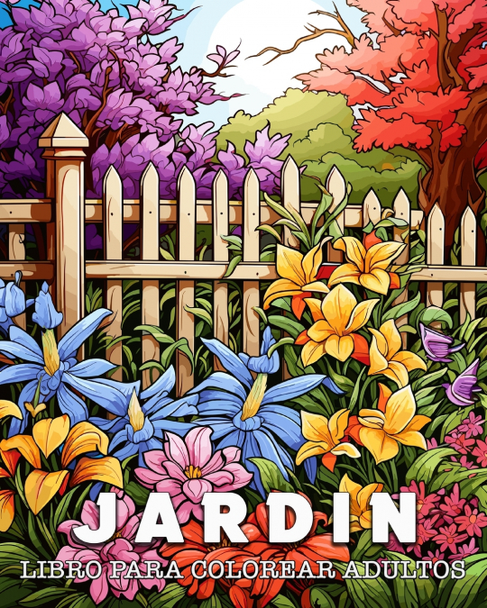 Libro para Colorear Adultos Jardin