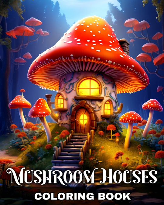 Mushroom Houses Coloring Book