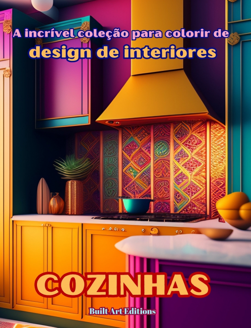 A incrível coleção para colorir de design de interiores